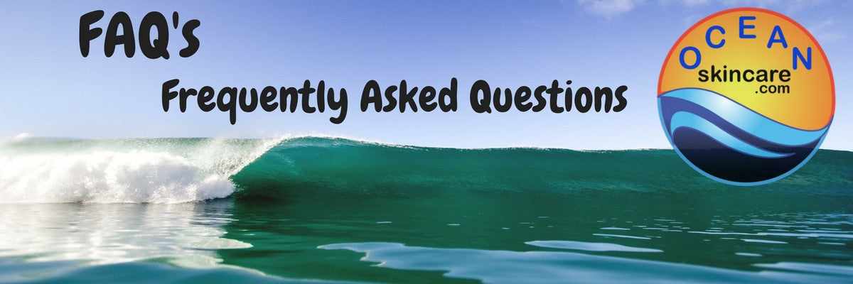 SeaQuarius Skincare FAQ's Frequently Asked Questions