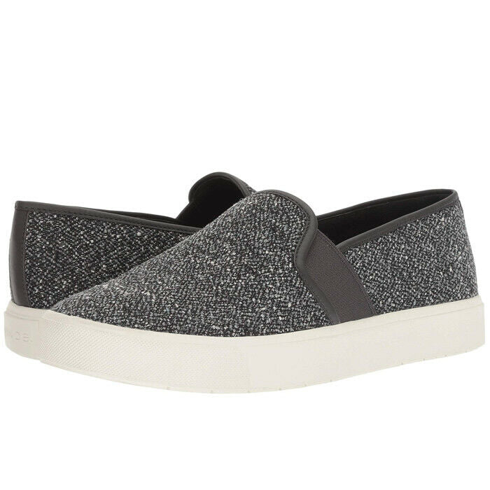 vince tweed slip on sneakers