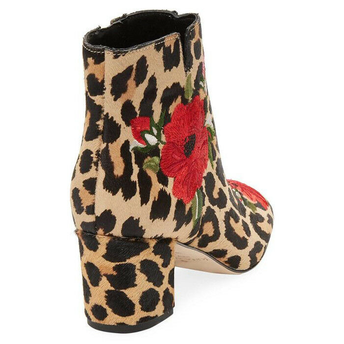 kate spade leopard booties