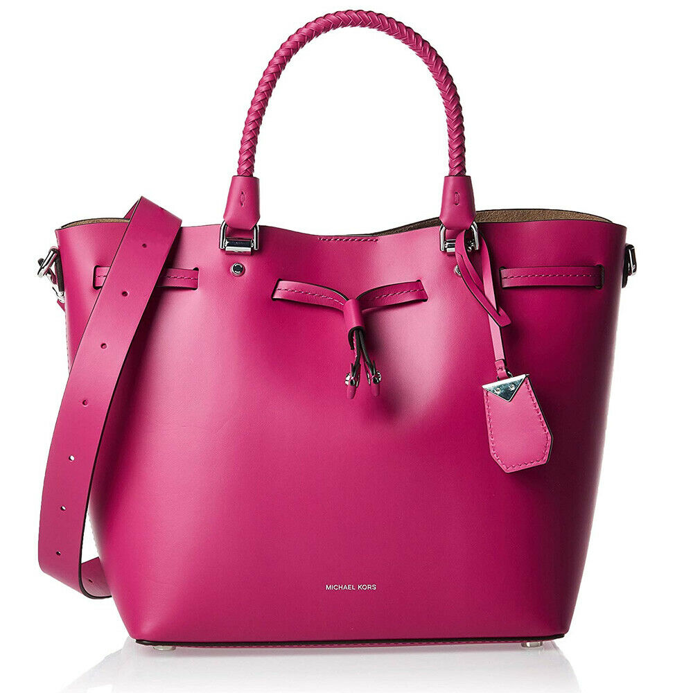 michael kors pink bucket bag