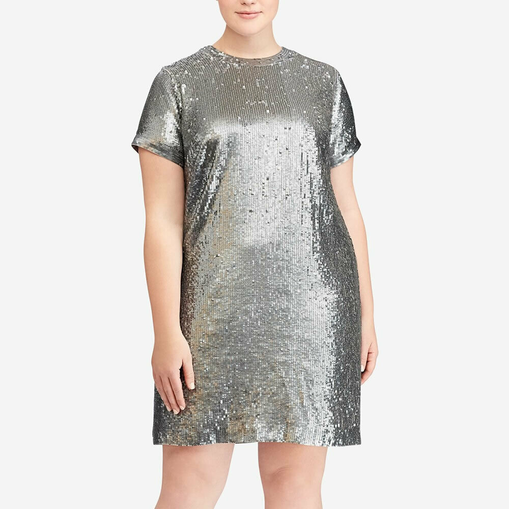 silver dress size 16