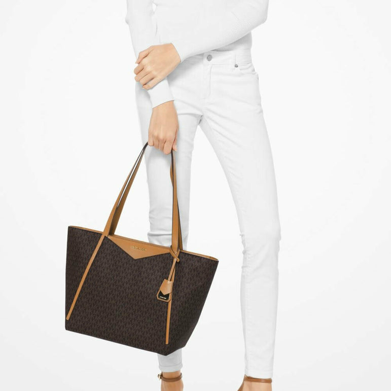 whitney large logo tote