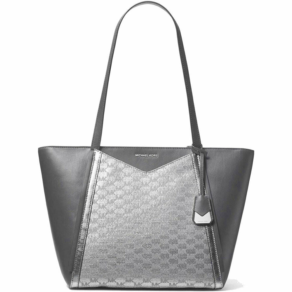 michael kors large tote silver