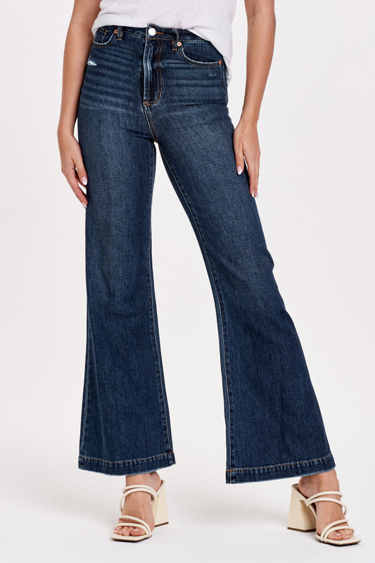 Dear John Fiona Silver Lining Super High Rise Wide Leg Jean – Libby Story