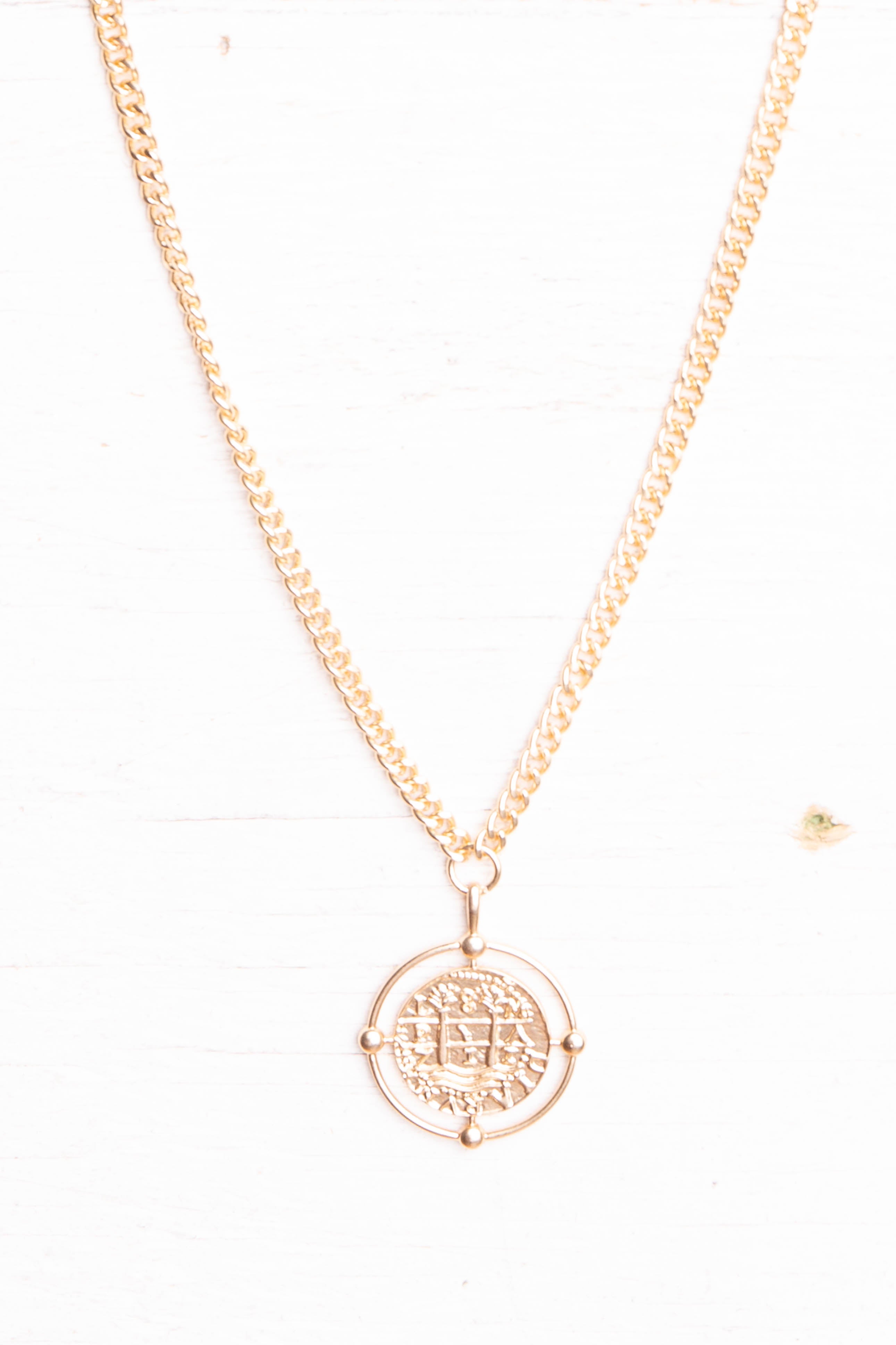 Ancient Coin Pendant Necklace