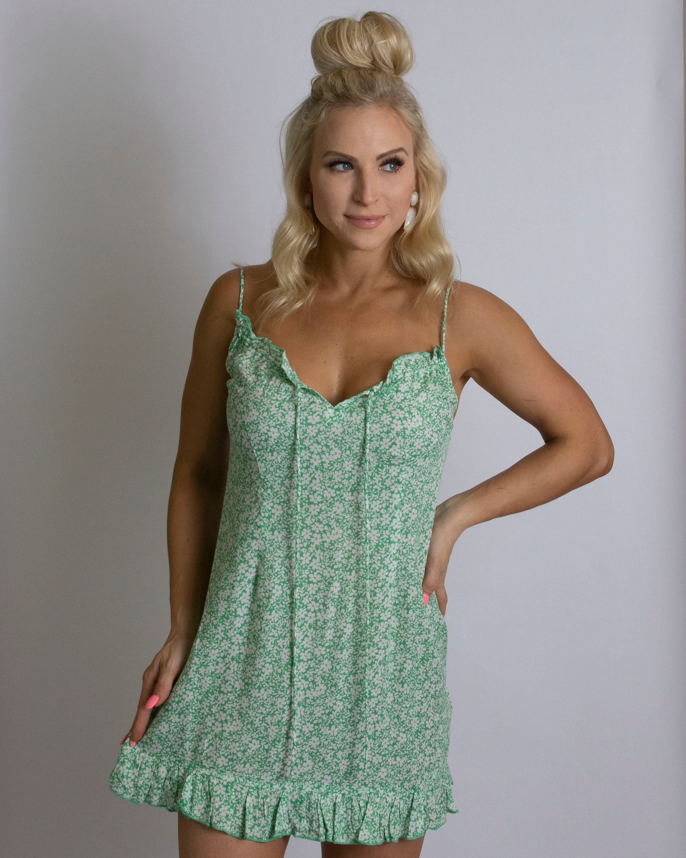 green dress spring