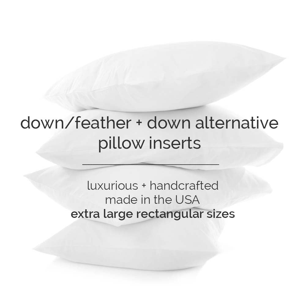 Pillow Inserts | Extra Large Rectangular Sizes