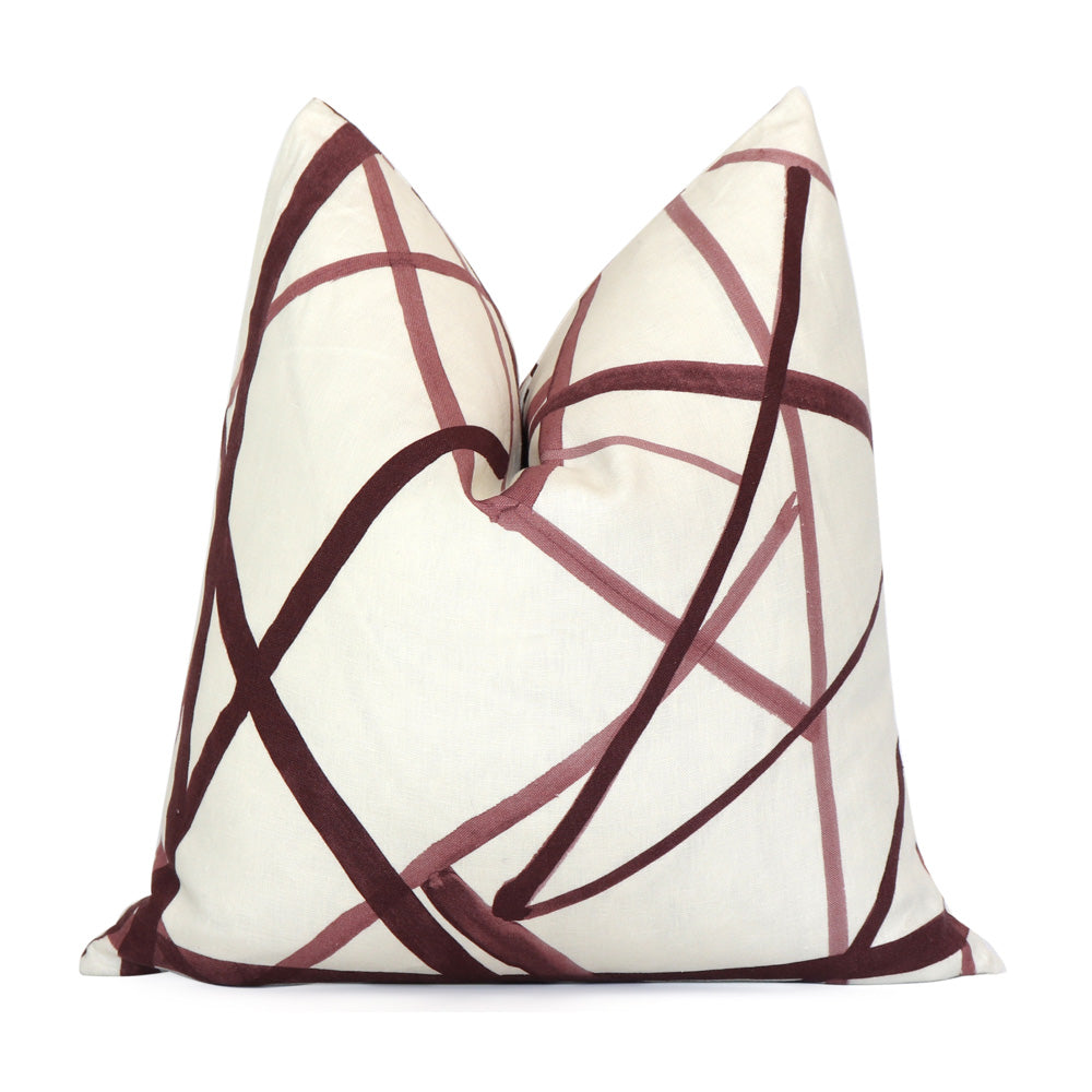 plum throw pillow