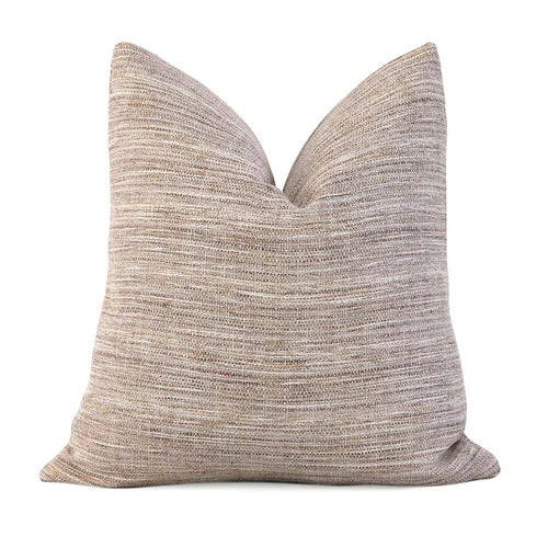 Stain Resistant! Sasso Parchment Neutral Textured Throw Pillow Cover -  Chloe & Olive