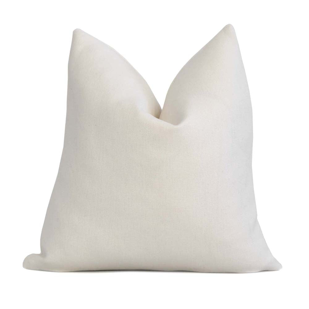 Dune Organic Linen Pillow Cover with White Ribbon Trim – Lo Home