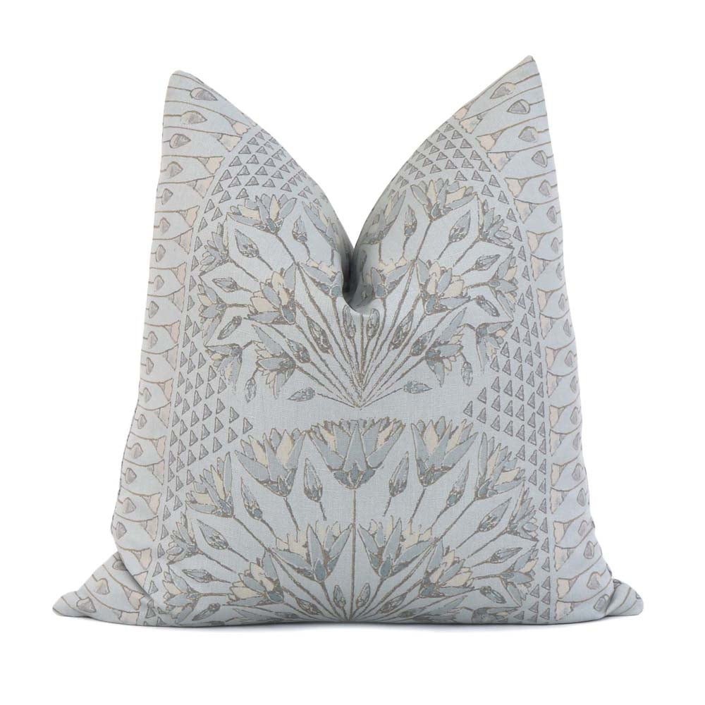 Thibaut Central Park Floral Navy + Pink Throw Pillow