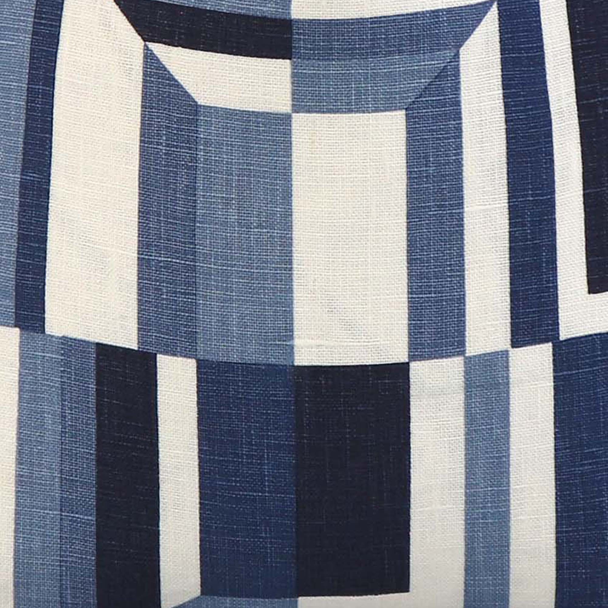 Thibaut Austin Brown and Navy Blue Block Print Throw Pillow - Chloe & Olive