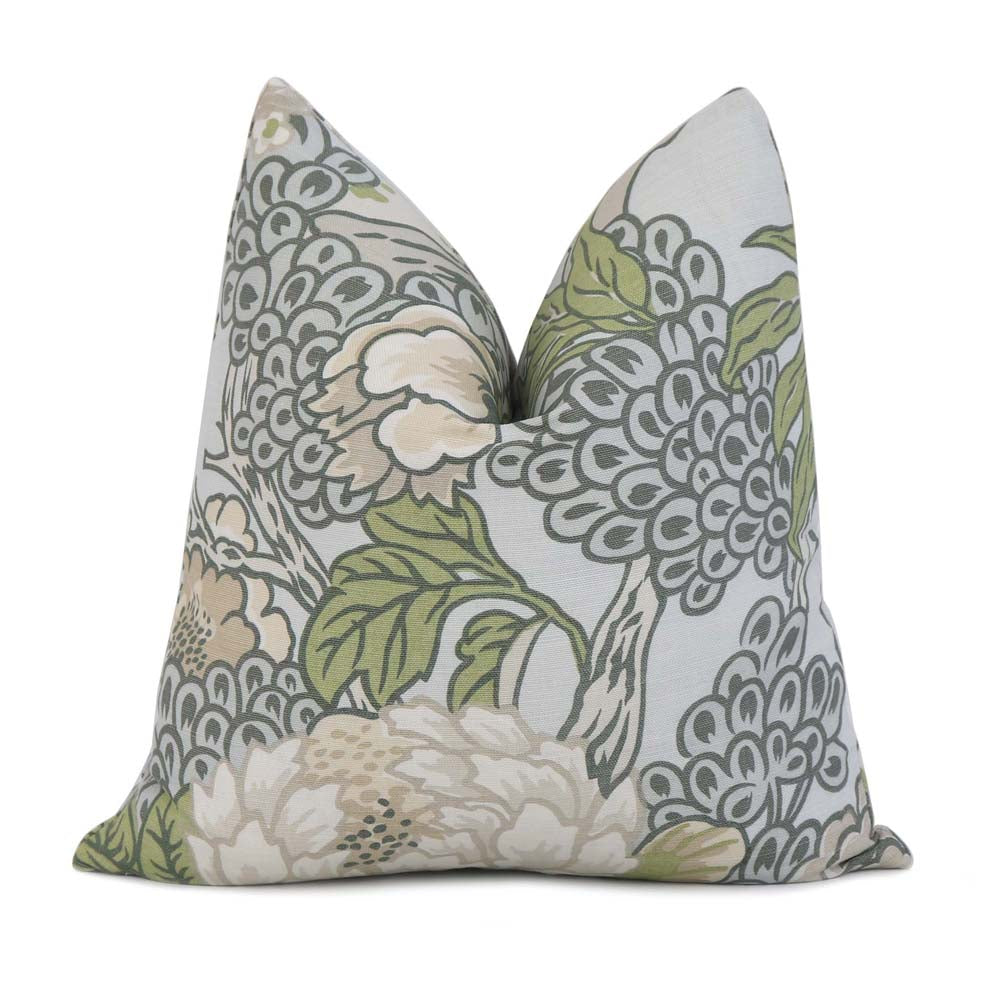 Batik Inspired Thibaut Mali Flax Taupe Throw Pillow