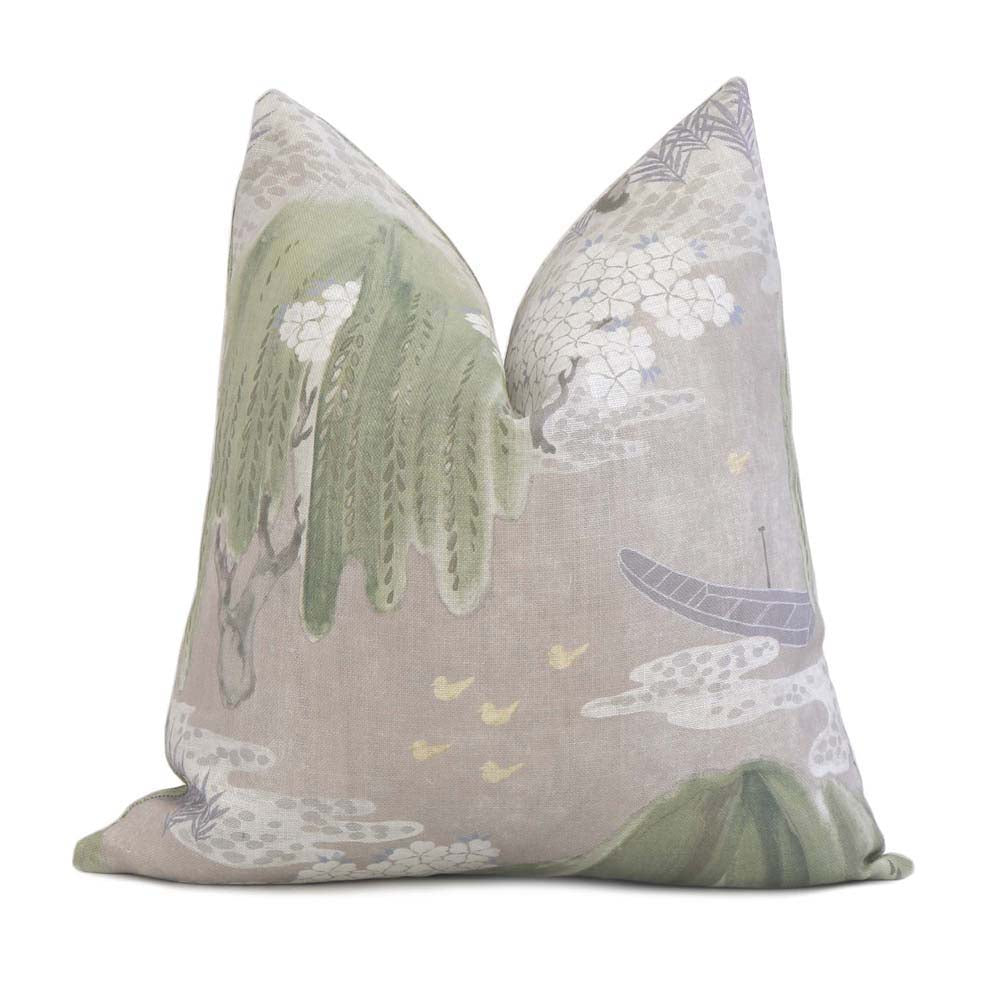 Thibaut Cairo Floral Green Throw Pillow