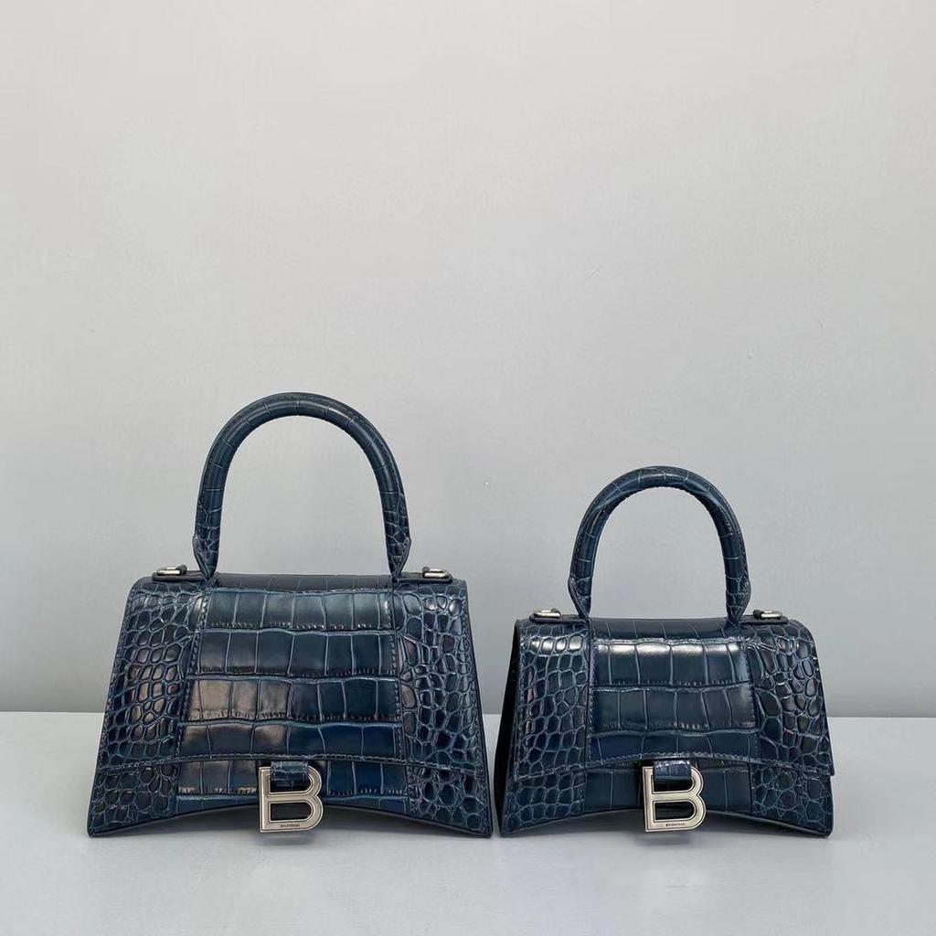 balenciaga hourglass bolsa blue