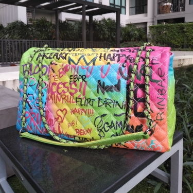 graffiti chanel bolsa