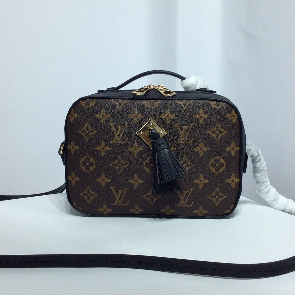 LOUIS VUITTON Saintonge Monogram Empreinte Leather Creme caramel M44597