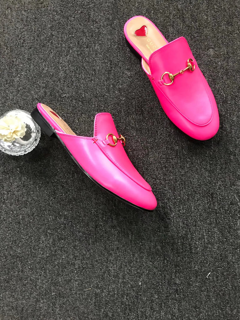 gucci neon mules