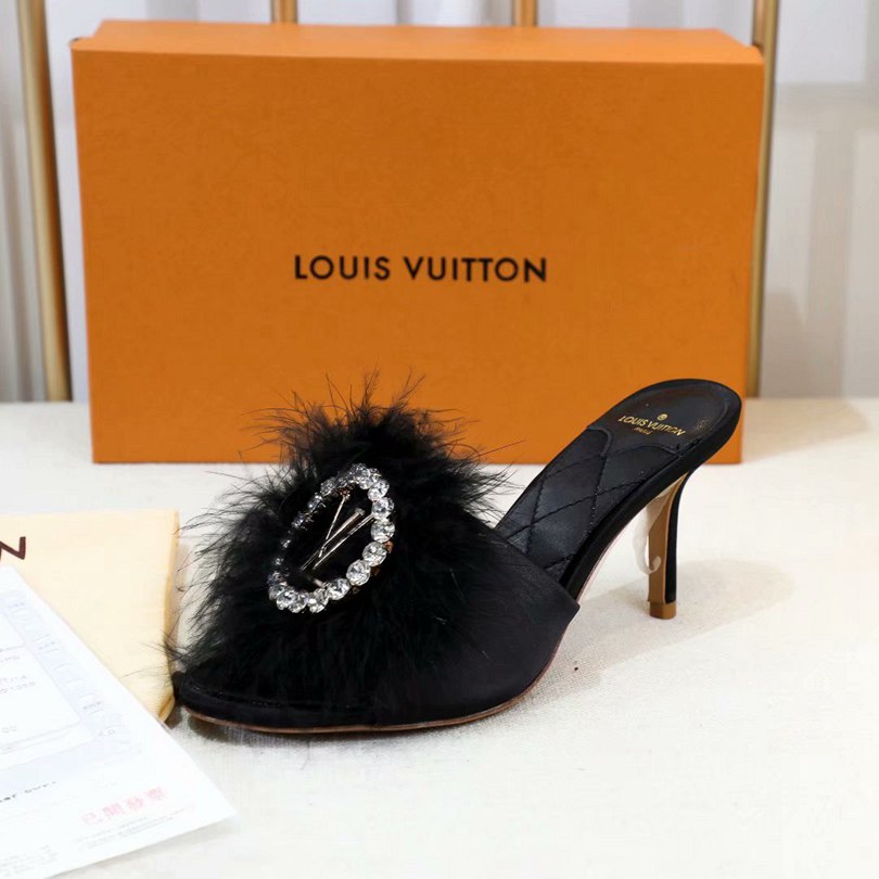 Louis Vuitton Marabou Marilyn Mules