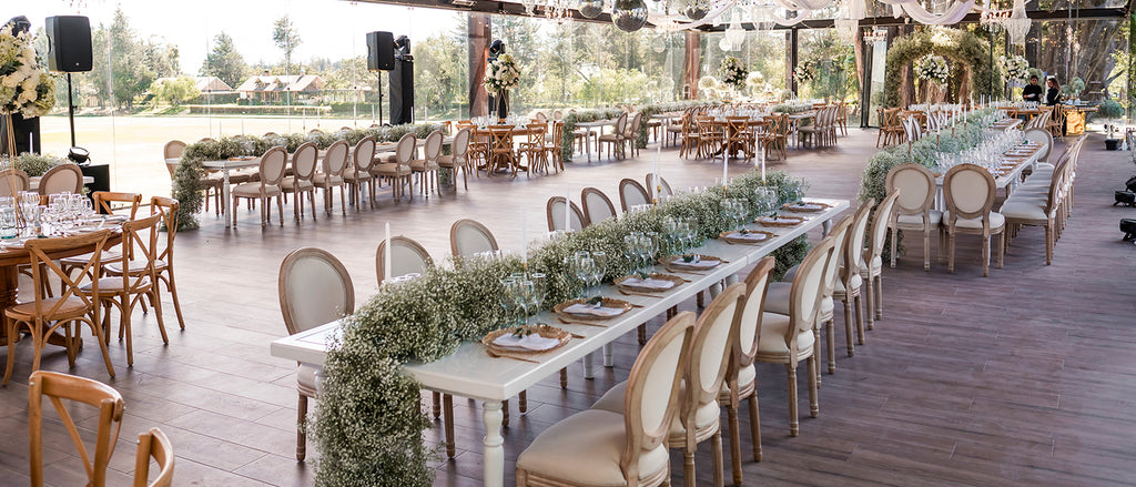 Natural Baby's Breath centerpiece