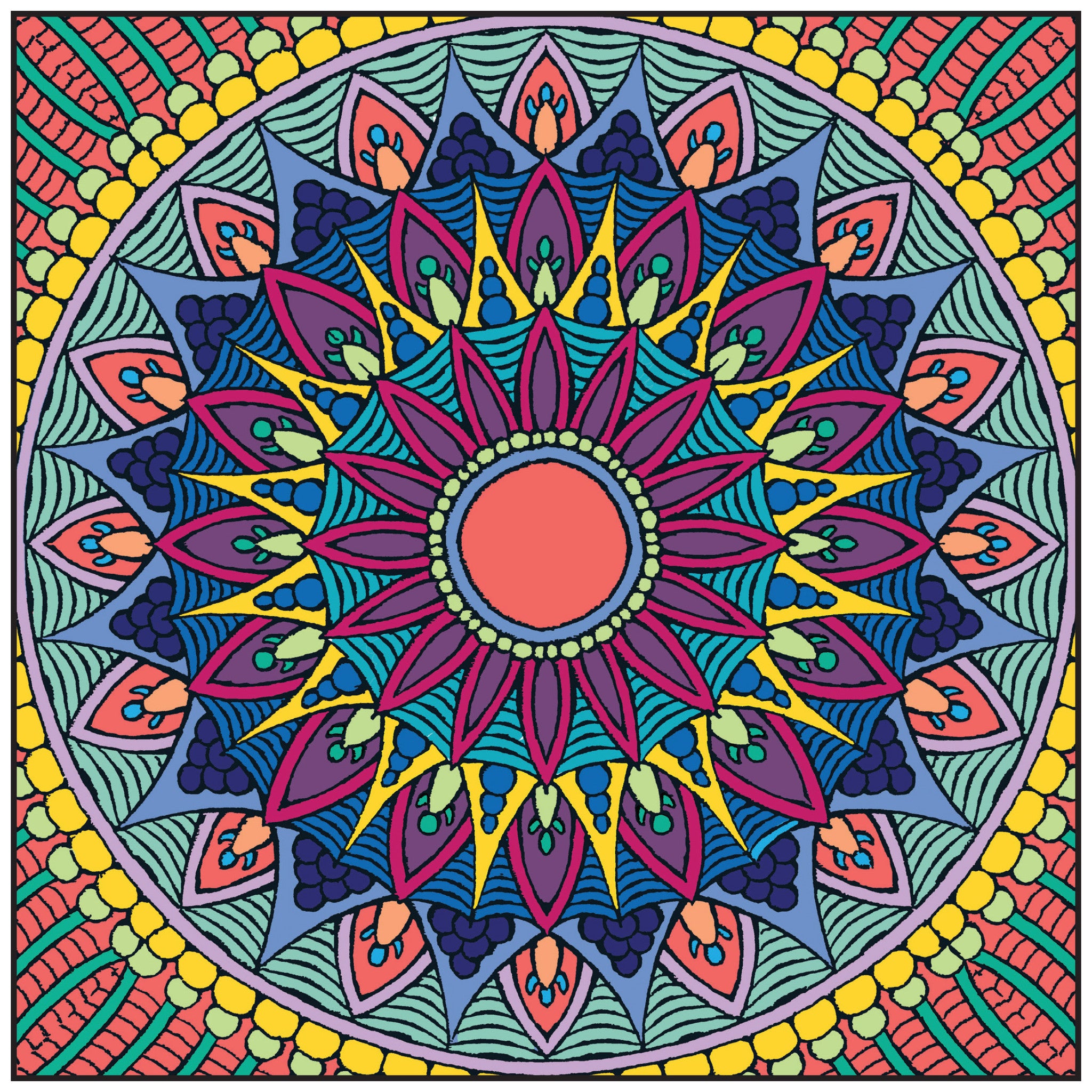 Download Mandalas Adult Coloring Book With Relaxation CD - Color With Music