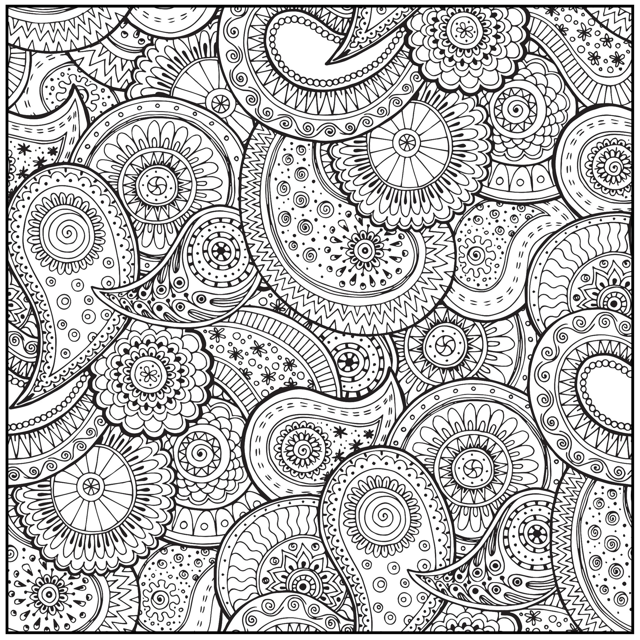 coloring for adults blank pages Shapes With Coloring Book Adult Relaxation  With  Patterns CD Color