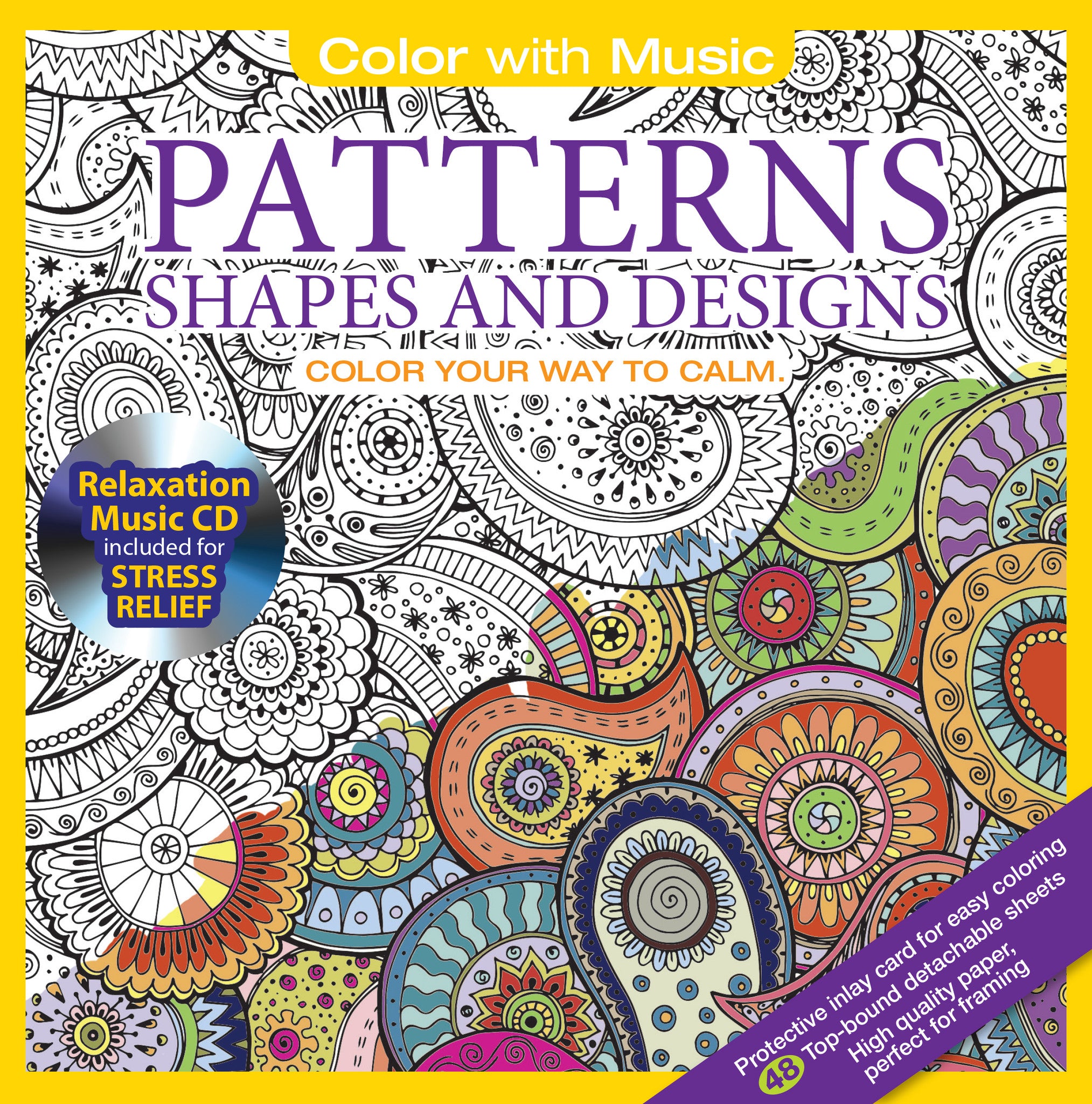 Download RELAXATION MUSIC CD COLORING BOOKS - Color With Music