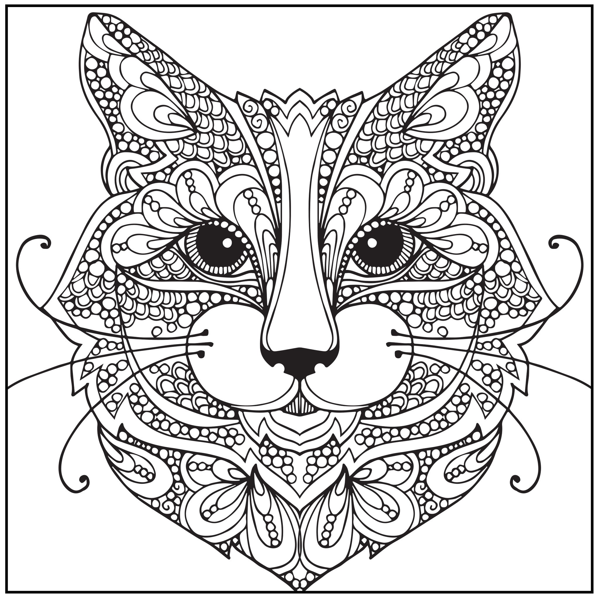 Download Blank Adult Coloring Pages Cats Coloring Pages