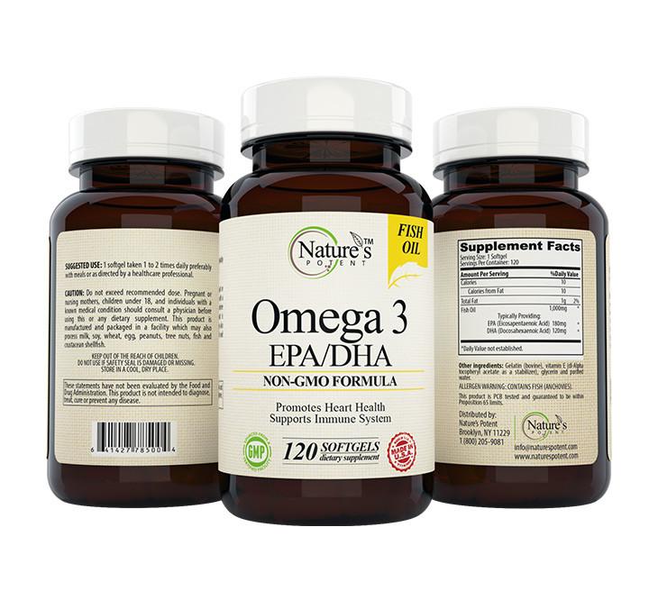 Vijfde Catastrofe juni Buy Omega 3 EPA/DHA for Heart & Immune Support – Nature's Potent