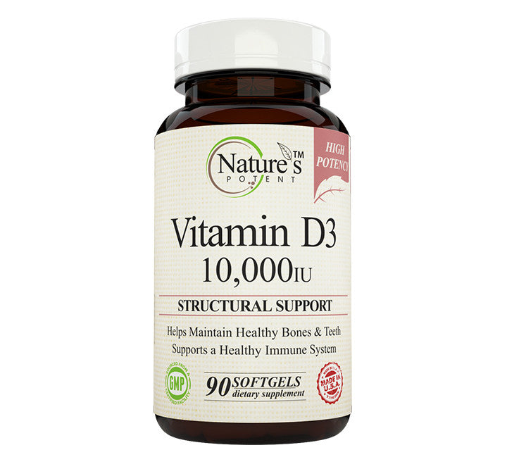 Nature S Potent Vitamin D 3 10000 Iu 90 Softgels
