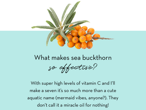 natural sunburn relief during pregnancy: sea buckthorn oil