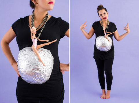 halloween-pregnancy-costume-wrecking-ball-miley-cyrus