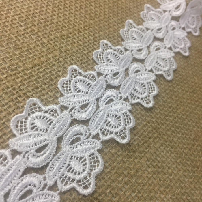 Trim Lace Rosettes Venise by the Yard, 1.25