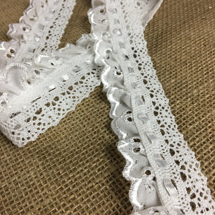 eyelet ribbon trim