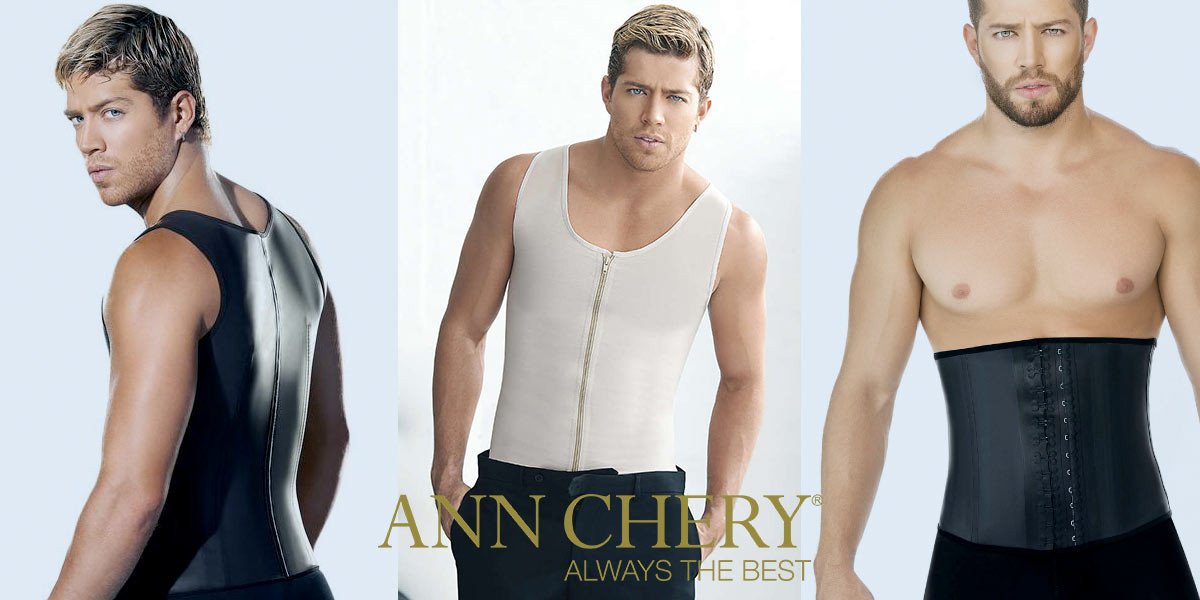 Ann Chery 2033 Latex Men Body Shaper Vest Waist Trainer - LeCorset