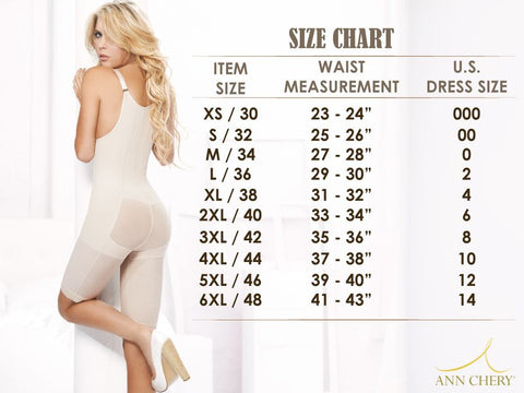 Ann Chery Size Chart Women – D.U.A.