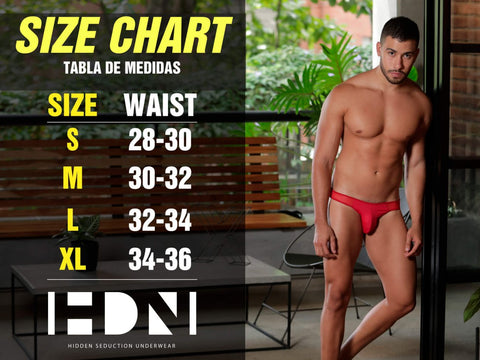 Hidden Seduction Underwear Size Chart Don't be afraid to let your wild side out! Well you can keep a little bit hidden so we're wondering what's hiding behind door #1! But eventually you've gotta let us find out what's hiding DownUnder! This brand is teaming with sexy seduction that is guaranteed to heat things up in the bedroom or where ever it is you would like to take things up a notch.