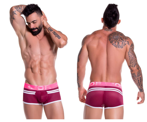 JOR FOX BOXER BRIEFS COLOR WINE The JOR 0720 Fox Boxer Brief is made from a see-through sports mesh that will infuse you with athletic energy as soon as you slip them on. If you're a sporty-meets-sexy guy, you'll love these for any occasion--even every day. Hand made in Colombia - South America with USA and Colombian fabrics. Please refer to size chart to ensure you choose the correct size. Composition: 78% Nylon 22% Spandex. Smooth microfiber provides support and comfort exactly where needed. Wide elastic logo waistband. Bright colors. Pouch is seamed for support and definition. Wash Separately, Drip Dry, do not Bleach. Customer Reviews No reviews yet Write a review