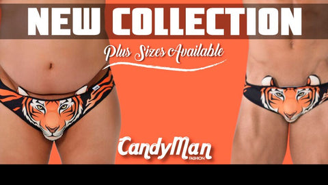 CandyMan 2020-3. CandyMan Is Back To Take Us Over The Top With Some Insane Hotness Once Again...  CandyMan men’s underwear is the perfect mix of the art of costume design and stylish, sexy underwear! Slip on any of CandyMan's costume outfits or fun men's under apparel, and you'll want to be seen. Have sultry, silly fun in outfits that include policeman, fireman, superheroes and a few fun seasonal items as well. CandyMan fabrics run the gamut, including see-through mesh, metallic fabrics, and even men’s lace underwear. In addition to the CandyMan costumes, we also offer a wide selection of sexy men’s underwear styles, including boxer briefs, briefs, thongs, singlets and jockstraps, all designed to be truly unique.  SHOP JOR www.DownUnderApparel.com REMINDER: FREE SHIPPING on U.S. orders $50 and over + International orders $100 and over + Messenger is available 24/7 to answer all of your questions about fabrics, styles, usage, etc... We feature Men's Underwear, Swimwear, Workout Clothes, Costumes, and every type of sexy undergarment a guy would wear. Plus, we also offer Women's Clothing, including Women's underwear, swimsuits, panties, bras, sexy dresses, lingerie, athletic clothing, sexy costumes and intimate apparel.