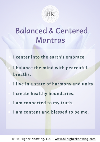 Balanced and Centered Meditation