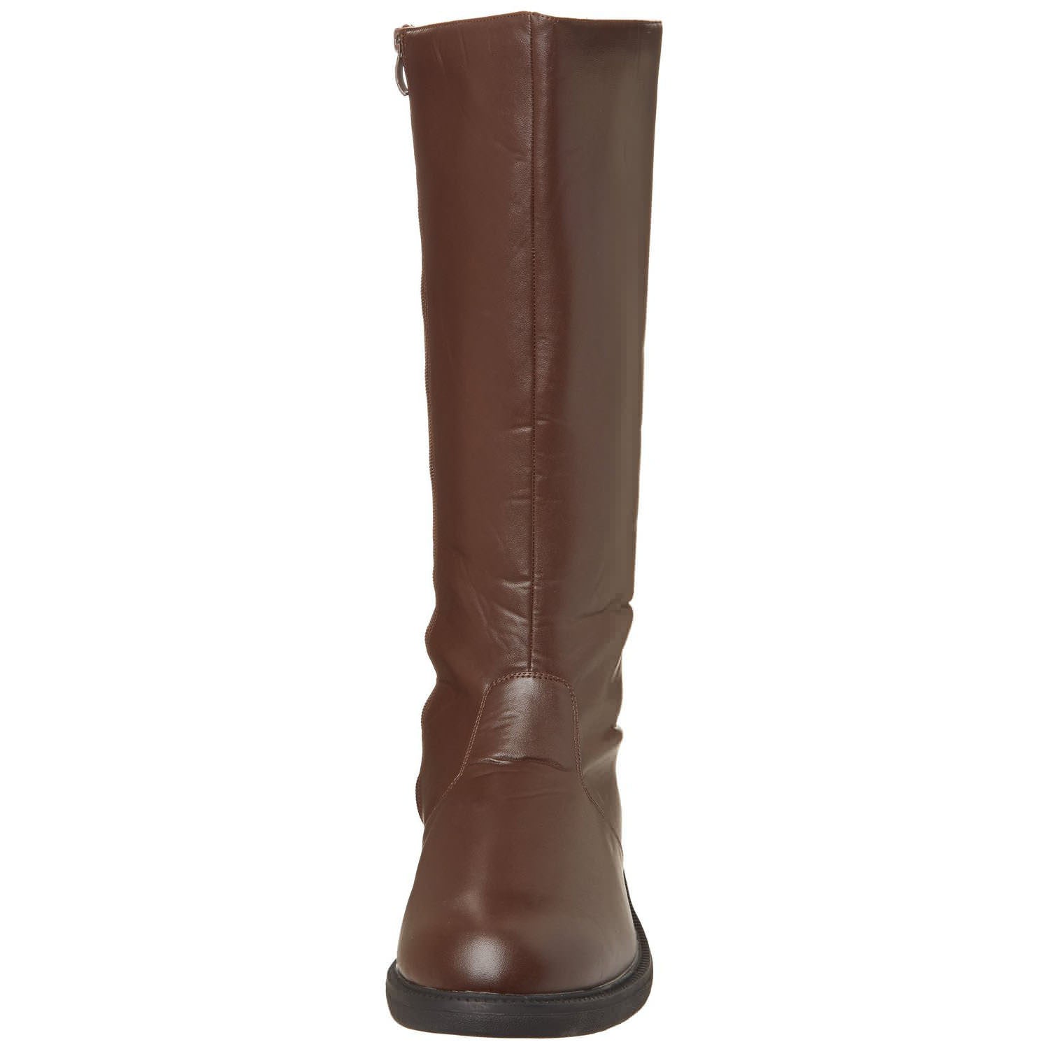 Men's Brown Pu Knee High Super Hero Boots