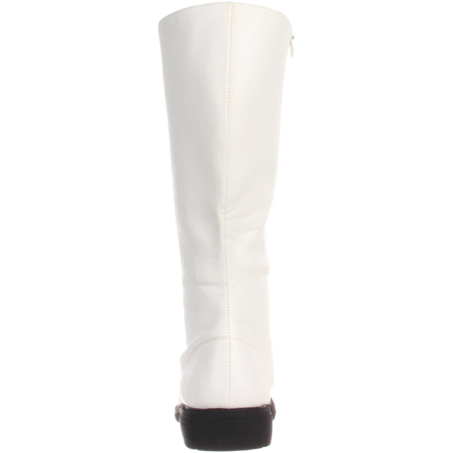 black and white knee high boots