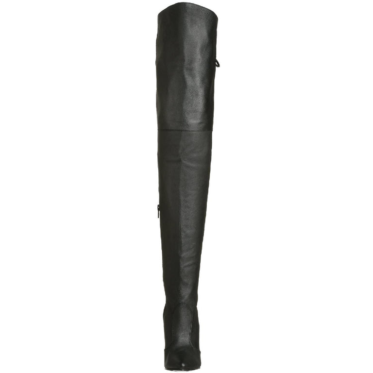 PLEASER LEGEND-8899 Black Leather Thigh High Boots | Shoecup.com