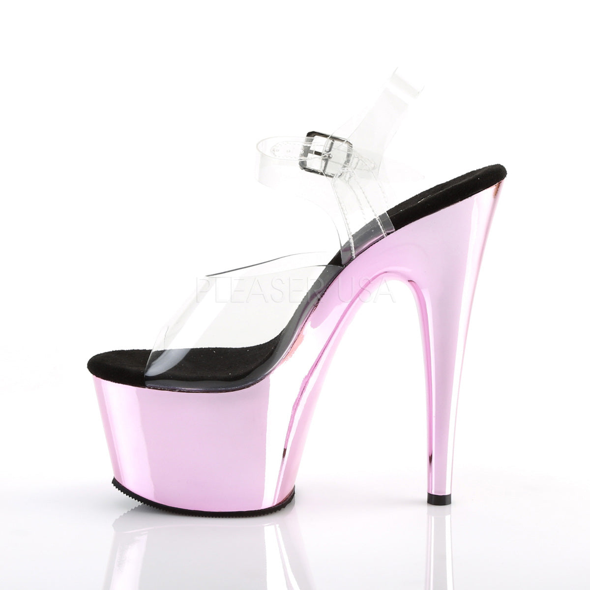 7 Inch Heel ADORE-708 Baby Pink Chrome – Shoecup.com