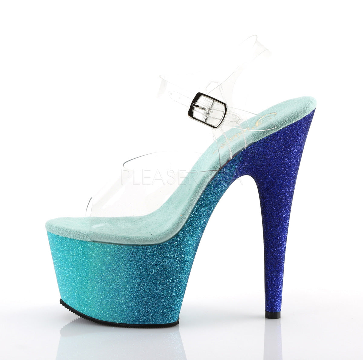 7 Inch Heel ADORE-708OMBRE Aqua Blue – Shoecup.com