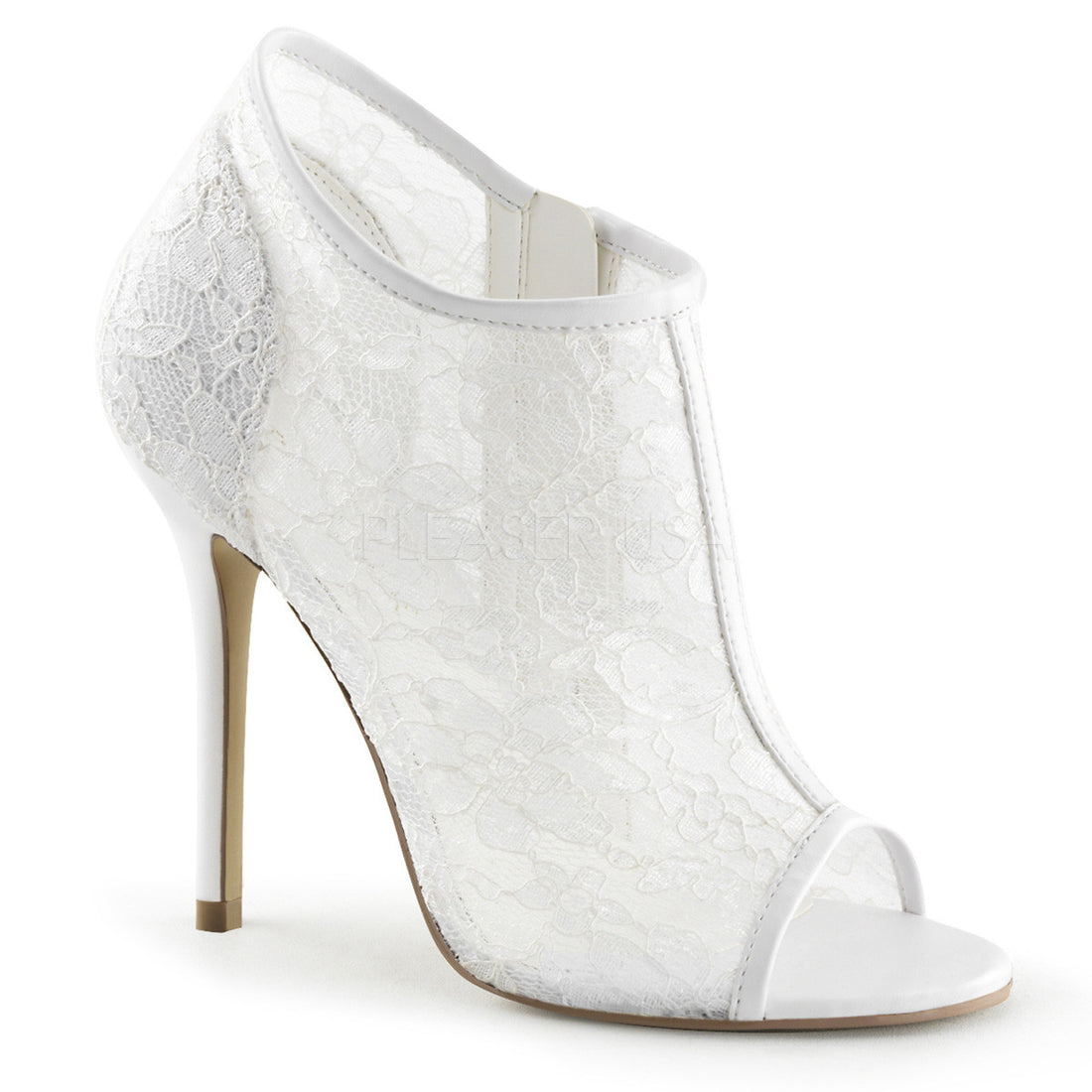 Ivory Lace Wedding Shoes - FABULICIOUS AMUSE-56 – Shoecup.com