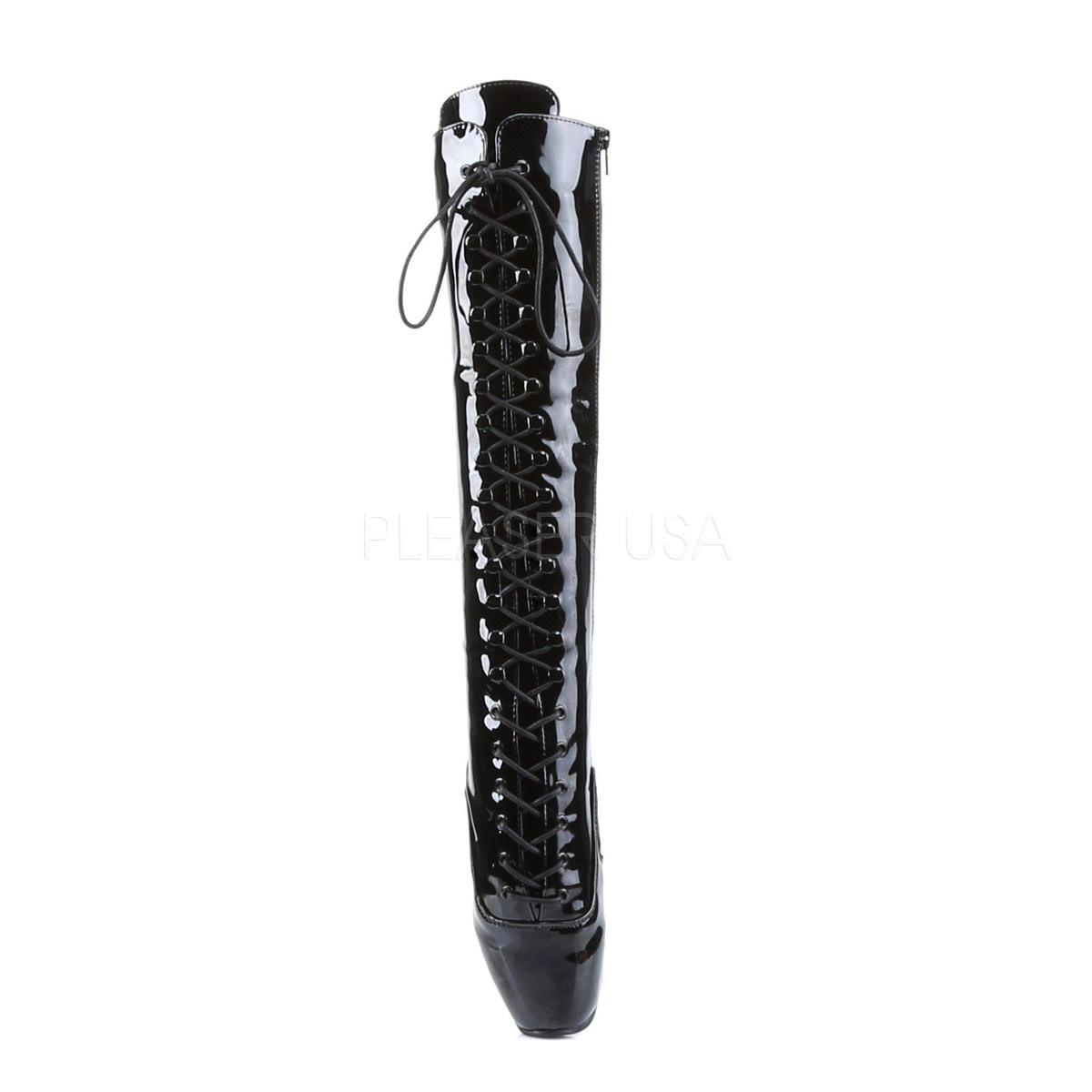 DEVIOUS BALLET-2020 Black Pat Extreme Ballerina Knee High Boots ...