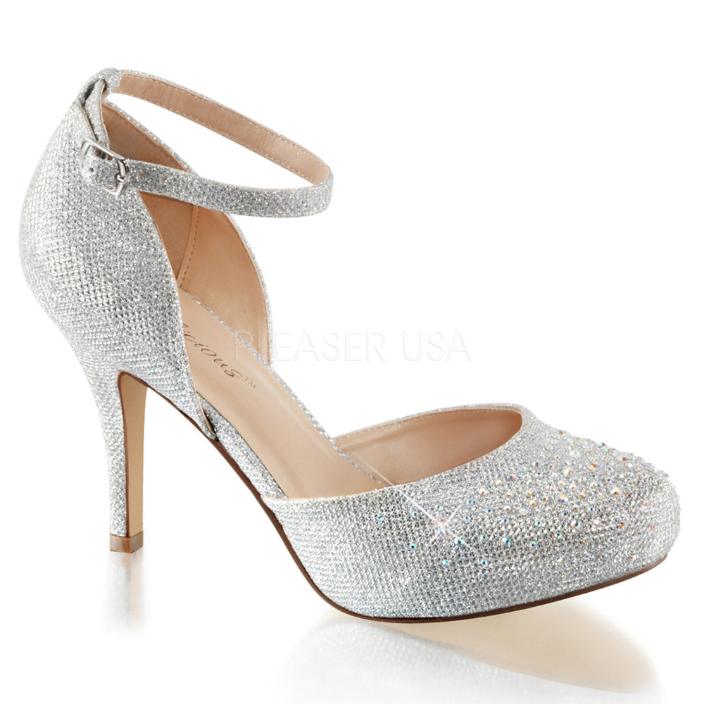 sparkly silver heels for prom