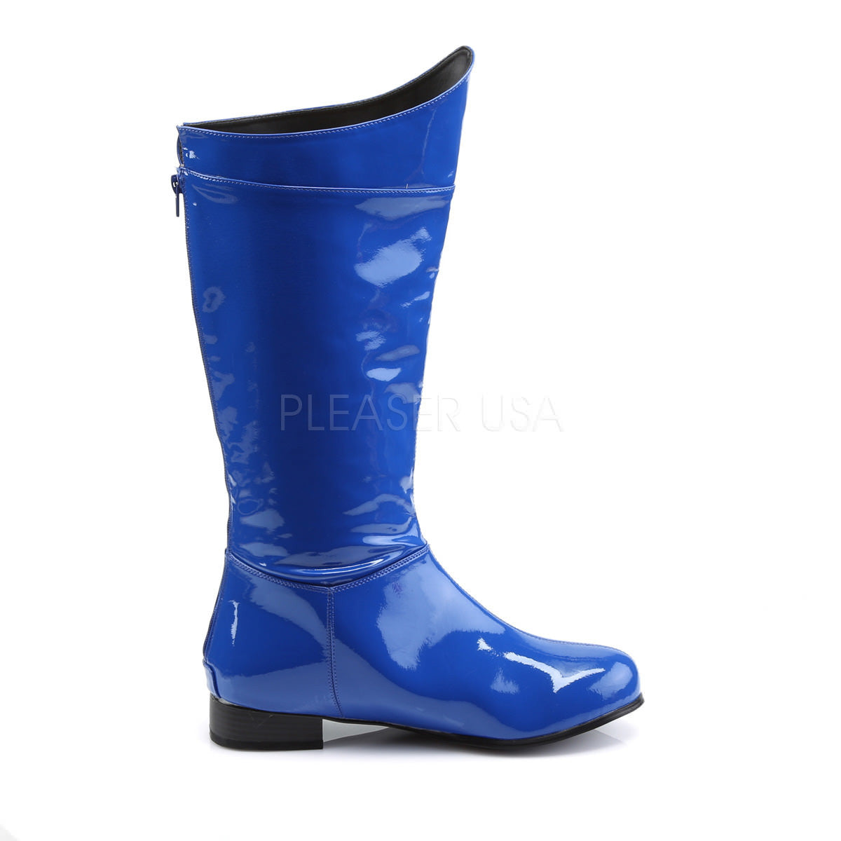 Men's Blue Pat Super Hero Boots