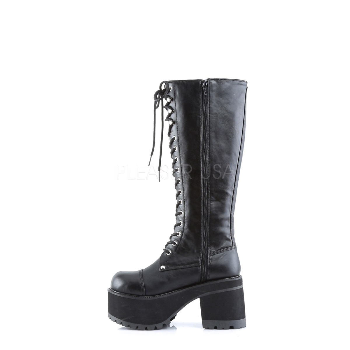 DEMONIA RANGER-302 Men's Black Pu Vegan Boots | Shoecup.com